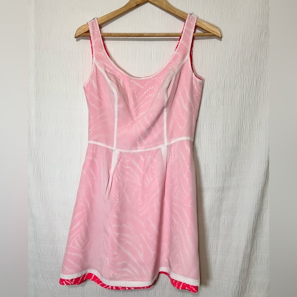 Lilly Pulitzer Pink Sleeveless Sundress Scoop Neck A-Line - Picture 5 of 6
